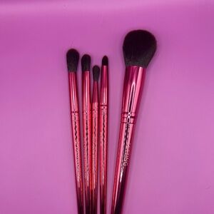 Pink Metallic Makeup Brush Set - 5 Piece brand Shauna B. Miami